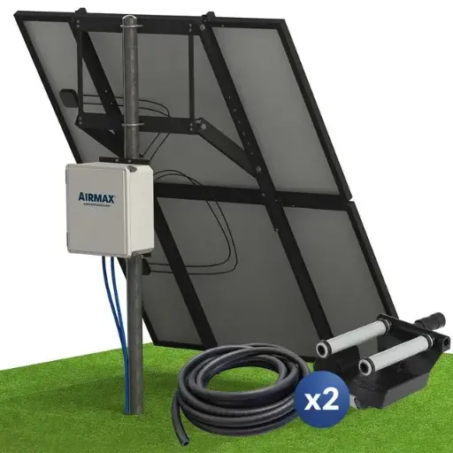 [AM654822] Airmax SolarSeries Aeration System Direct Drive w/ 2 Diffusers 200ft 5/8in EasySet Airline