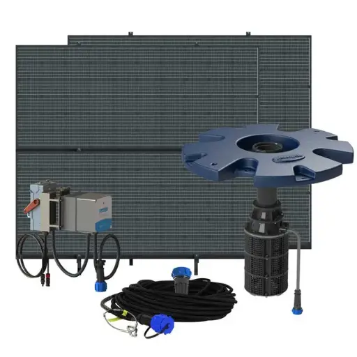 [AM654832-PP] Airmax SolarSeries Fountain w/ Solar Panels & EasyMount Assembly 100' Cord Polyflex