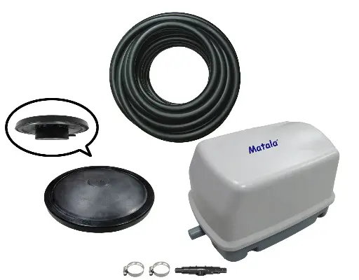 [MTMEA Pro 3 Plus-W] Matala HK-40LP Air Pump + MD-7W Air Diffuser + 30ft 3/8" Weighted Air Hose (MTMEAPRO3PLUS-W)