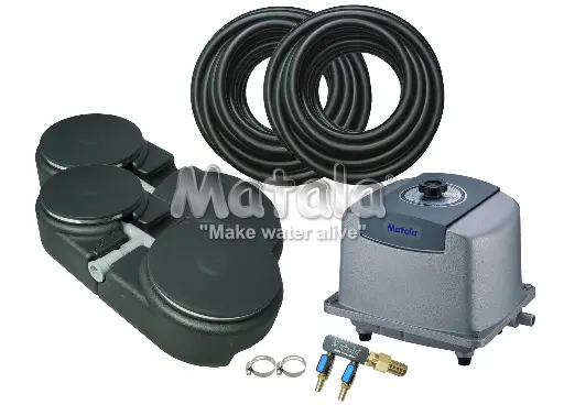 [MTMEA Pro 6 Plus] Matala HK-100L Air Pump + 2 x MDB22 Air Diffuser + 2 Way Valve
+ 2 x 30ft 1/2" Weighted Air Hose