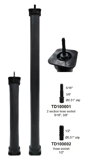 [MTMTD-300W] Matala Weighted Air Tube Diffuser 12" L x 2" Dia. (include 2 types barb fitting - TD100001 and TD100002, not glued)(MTMTD300W)