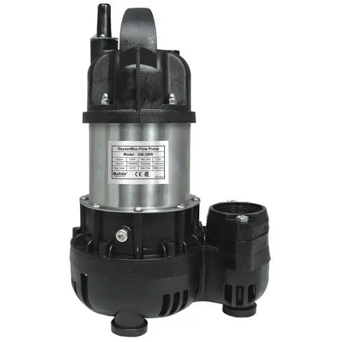 [MTGM-3900] Matala 1/5 HP GeyserMax-Flow Pump 11/2" Outlet 3900 gph