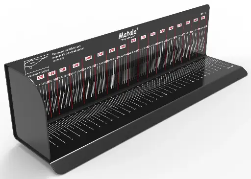 [MTKMB-90] Matala Koi Measuring Board 65cm Measure ; OD 37.4" L x 0.12" 
thickness, Black