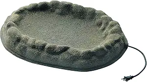[FIFS-1] Farm Innovators "Four Seasons" Sand Coated Ground Birdbath - Tan
