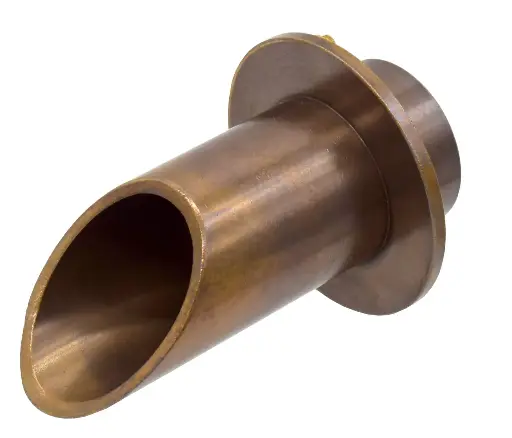 [EAPRBWS2RN] Easy Pro Vianti Falls Brass 2" Round Scupper with round wall plate - 1 1/2" fpt inlet