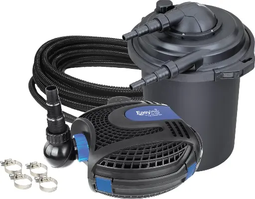 [EAPRECK13U] Easy Pro Eco-Clear Pond Filtration Kit - EC1300U, EPS1300, tubing and clamps - Up to 1300 gallons