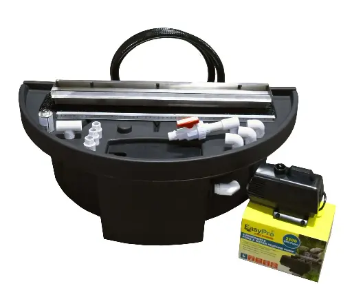 [EAPRHB35KW] Easy Pro Vianti Falls - 35" Spillway kit w/ White LED; includes basin, pump, spillway, plumbing