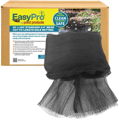 [EAPRNR101] Easy Pro 3/4" / 10' X 100' Boxed Premium Pond Cover Netting