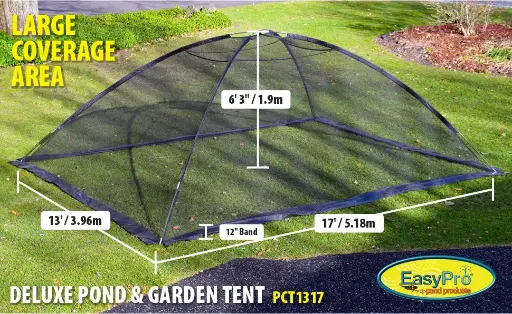[EAPRPCT1317] Easy Pro Pond Cover Tent, 13' x 17' with 12 anchors
