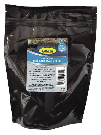 [EAPRPD4P(20)] Easy Pro Concentrated Blue Pond Dye - Dry - WSP - 4 pack, standup pouch - 20 pouches, 80 WSP