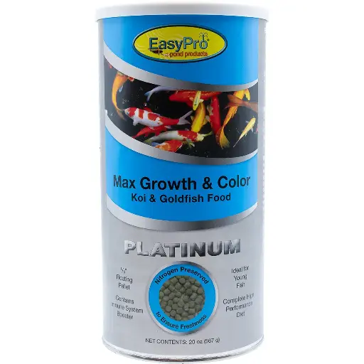 [EAPRPG1] Easy Pro EasyPro Platinum Koi & Goldfish Food - Max Growth & Color, 20oz canister