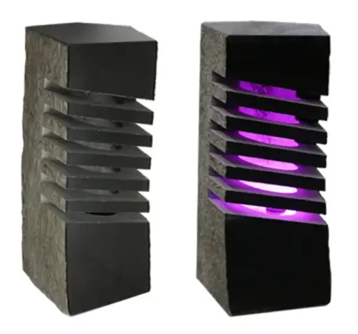 [SVANJLMP1] Anjon Manufacturing Diagonal Carved Lamp