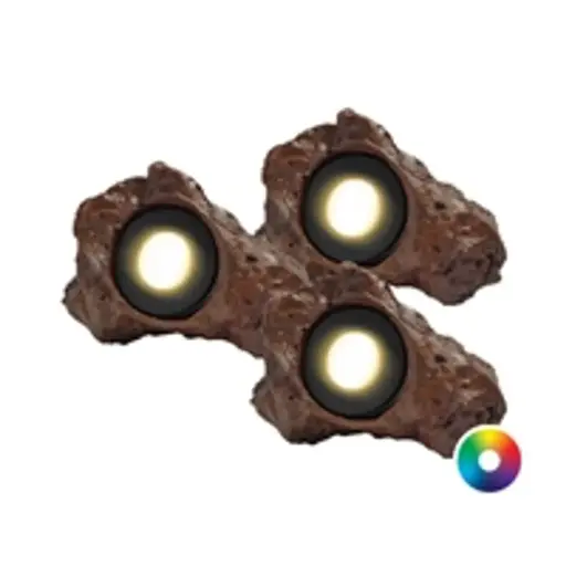[SV3X3WRLCCKIT] Anjon Manufacturing (3) 3-Watt Color Changing Rock Light Kit