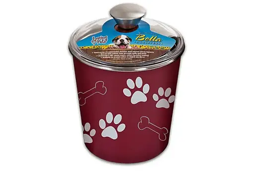 [LOV7480] Loving Pet Bella Bowl Canister- Merlot