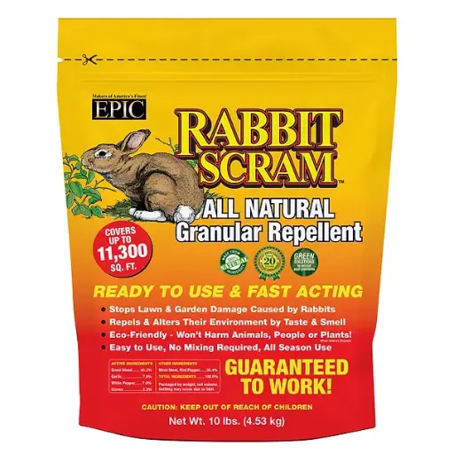 [EP11010] Epic Repellents 10 LB Rabbit Scram Resealable Bag