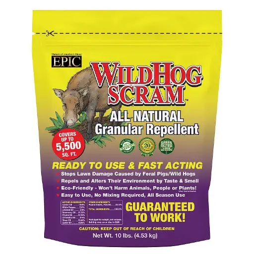 [EP200010] Epic Repellents 10 lb.  Wild Hog Scram Resealable  Bag