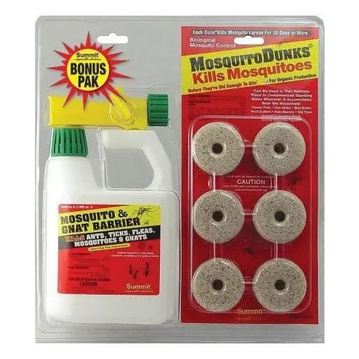 [SUM106-4] Summit COMBO-MOSQUITO DUNKS & MOSQUITO & GNAT BARRIER RTS QT