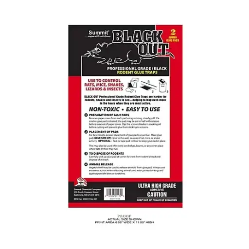 [SUM1192-36] Summit BlackOut™ Professional Grade Extra Large Glue Pads 2 Pack