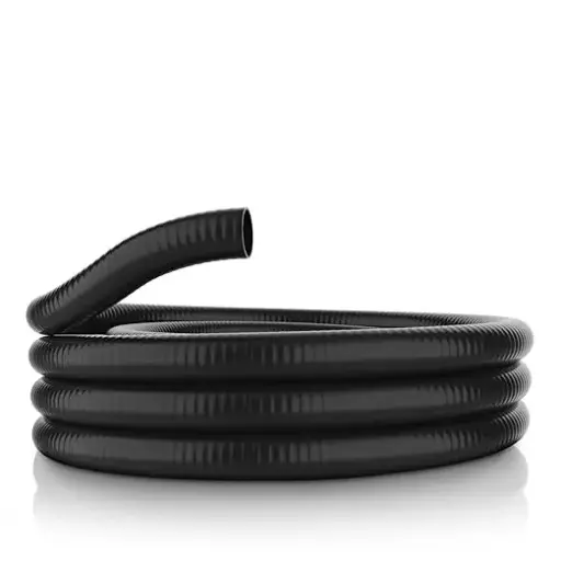 [TUPH112BK] Alpine 1-1/2" ID PVC Flex Hose x 100 FT - Black
