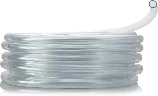 [TUV0143P] Alpine 1/4" I.D. x1/16" Wall PVC Clear Tubing x 100' Coil