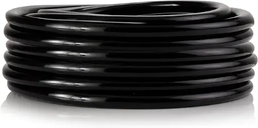 [TUV0383PBK] Alpine 3/8" I.D.x 1/2" O.D. x 1/16" Wall PVC Black Tubing x100' Coil