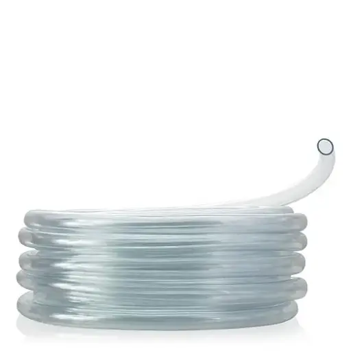 [TUV0587P] Alpine 5/8" I.D.x 7/8" O.D. x 1/8" Wall PVC Clear Tubing x 100'Coil