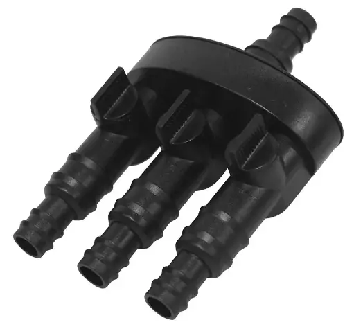 [EAPRTWS3] Easy Pro TD Fountain 3 way Splitter - 1/2" & 3/4" barb inlet with 3 v