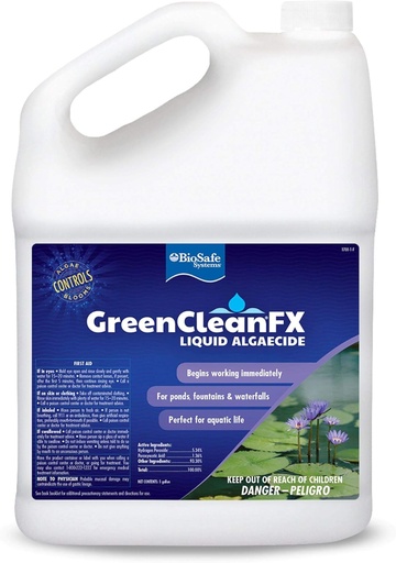 [GC10005-1] BioSafe Green CleanFX Liquid Algaecide - 1 Gallon 