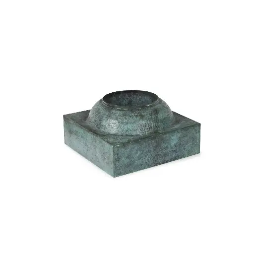 [AT88834] ATLANTIC 16" HAMMERED BRASS PEDESTAL (ATHB16P)