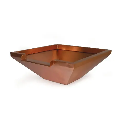 [AT73854] ATLANTIC 26" COPPER BOWL - SQUARE - 12" SPILLWAY (ATCB26S12)