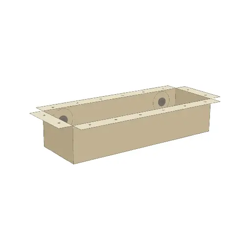 [AT73841] ATLANTIC 6' X 2' FLEX HARDSCAPE BASIN - TAN (ATFF6216T)