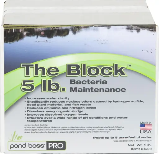[POB54290] POND BOSS PRO - BACTERIA BIO-MAINTENANCE 5 LB. BLOCK (POBCBBPR5)