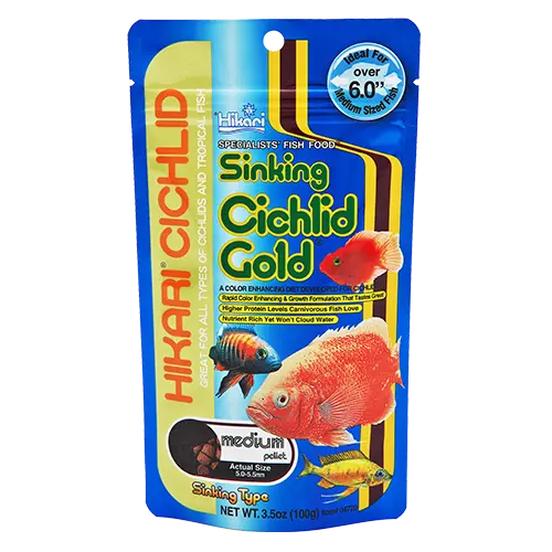 [HIK04720] SINKING CICHLID GOLD® Medium 3.5 Oz 